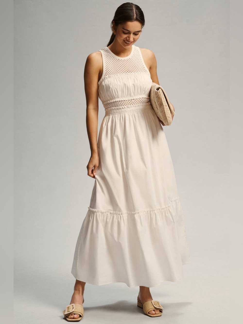 Mare Mare x Anthropologie Smocked Tiered Dress
